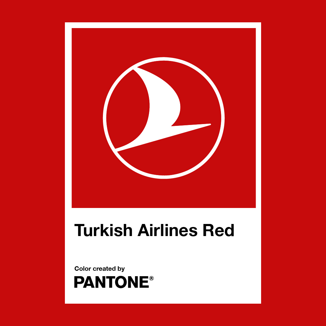 "Turkish Airlines Red": Instituto de Cores Pantone™ apresenta vermelho personalizado para Turkish Airlines