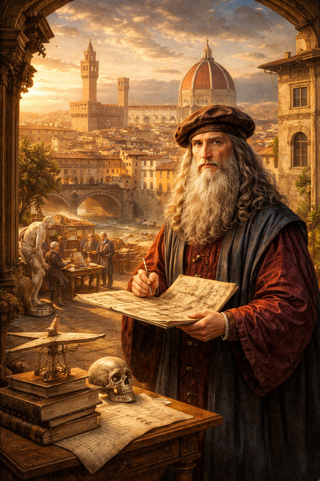 Leonardo da Vinci em Florença: Onde Nasceu o Gênio do Renascimento