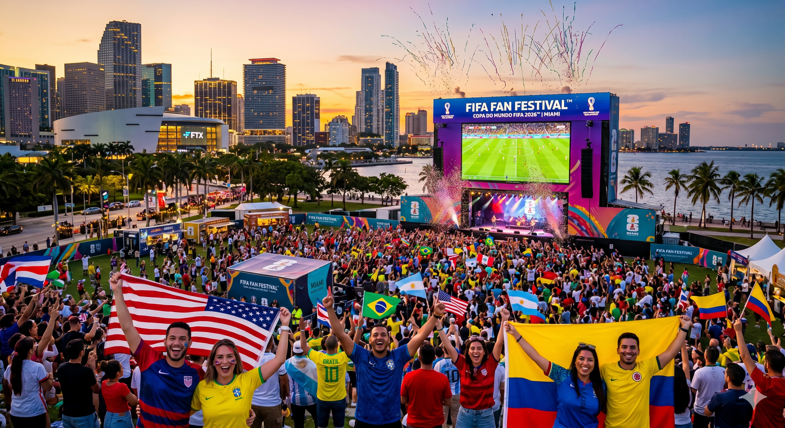 FIFA Fan Festival™ traz para Miami a Copa do Mundo FIFA 2026™