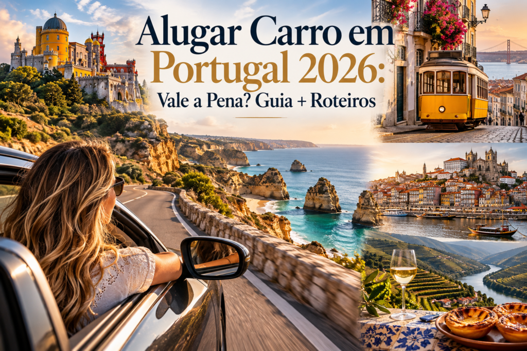 Alugar Carro em Portugal 2026: Vale a Pena? Guia + Roteiros